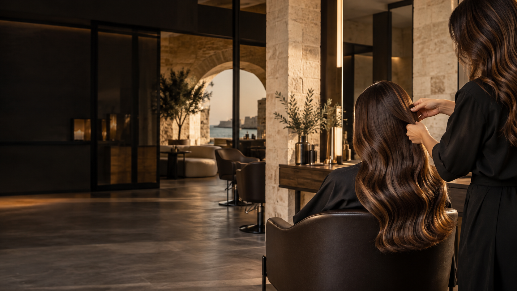 Luxury hair styling concept in Byblos